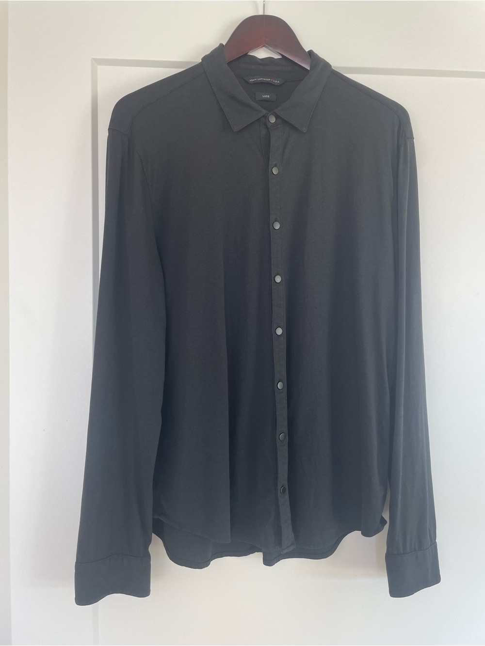 John Varvatos LUXE Black Long Sleeve Button-Down Shirt